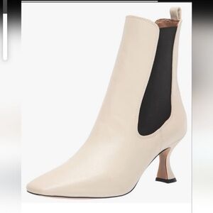 Sam Edelman Cream Ankle Boots